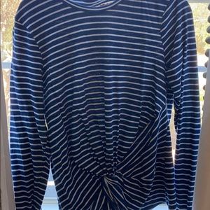 Universal Thread blue and white stripped shirt